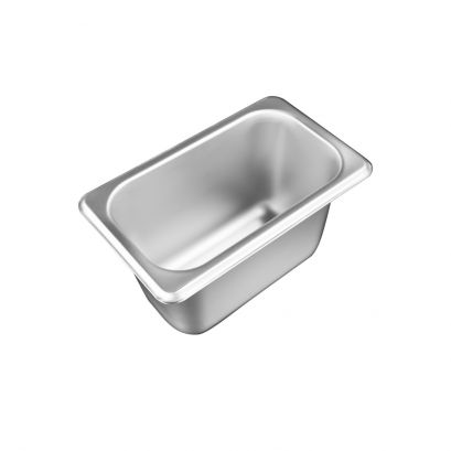 1/9 Size 4" H Standard Steam Table Pan 25 Gauge