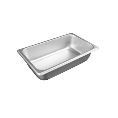 1/4 Size 2-1/2" H Standard Steam Table Pan 25 Gauge