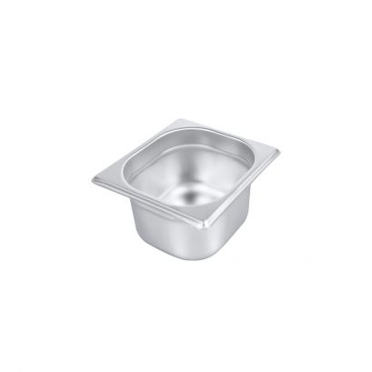 1/6 Size 4"H Anti-Jam Steam Table Pan 22 Gauge