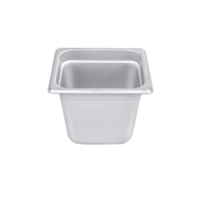 1/6 Size 6"H Anti-Jam Steam Table Pan 25 Gauge