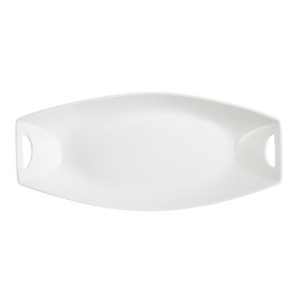 Squared Oval Platter W/ Handles 16"