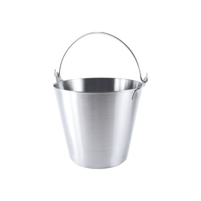 13 qt. Stainless Steel Utility Pail w/ Wire Hdl