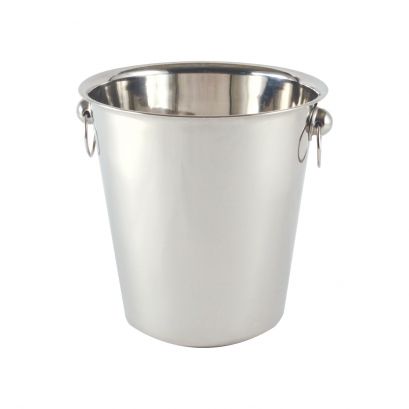 Stainless Steel Wine Bucket with Hanging Hdl