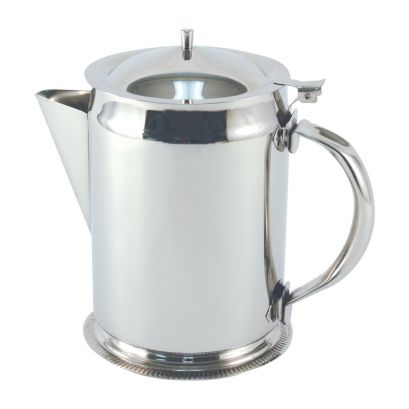 2 qt./64 oz. Stainless Steel Pitcher W/ Base & Hinged Lid