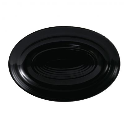 Oval Platter Black 13 5/8"