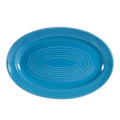 Oval Platter Peacock 13 5/8"