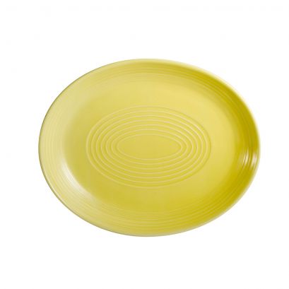 Coupe Oval Platter Sunflower 12 3/4"