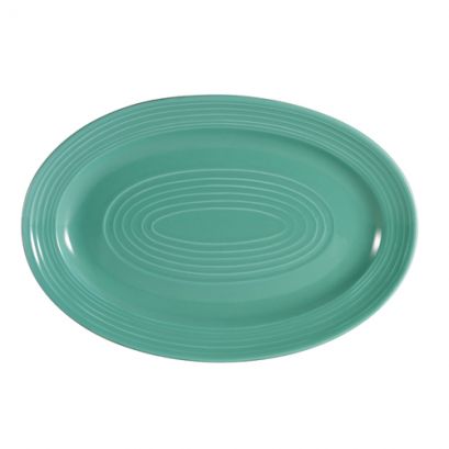 Oval Platter Green 9 5/8"