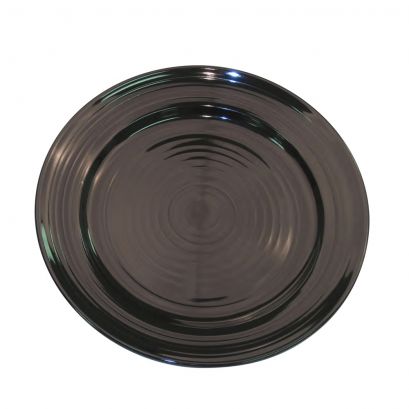 Plate Black 7 1/2"