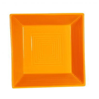 Square Bowl Tangerine 42oz 8"