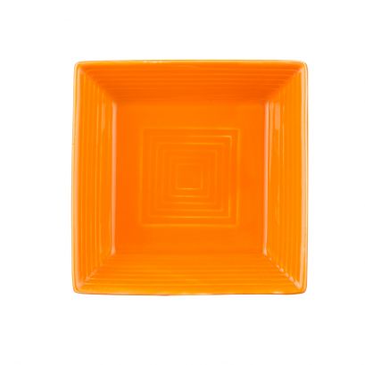 Square Plate Tangerine 10"