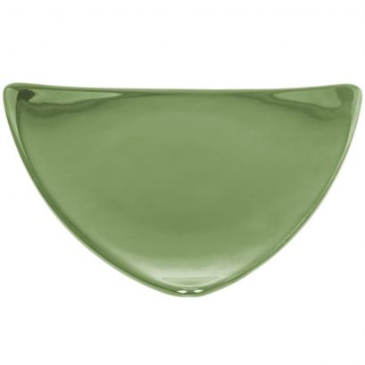 Triangular Flat Plate Green 10 1/2"