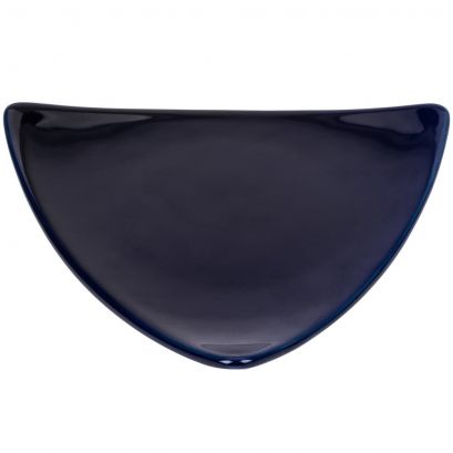 Triangular Flat Plate Blue 12 1/2"