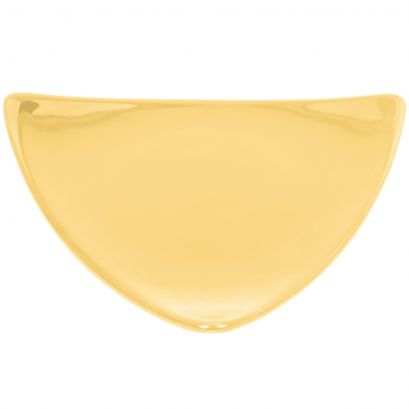Triangular Flat Plate Yellow 12 1/2"