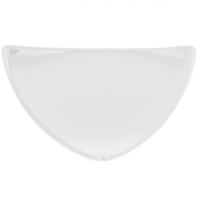 Triangular Flat Plate White 12 1/2"