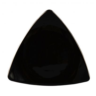 Triangular Flat Plate Black 7"
