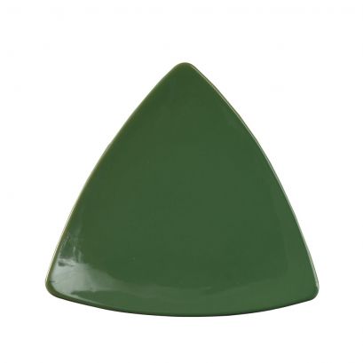 Triangular Flat Plate Green 7"