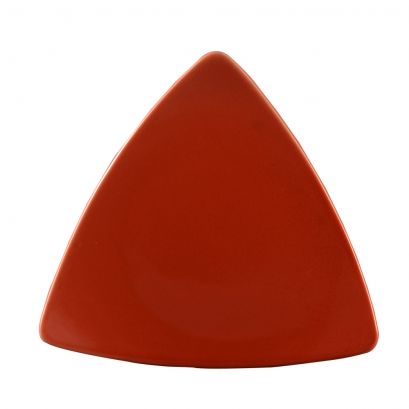Triangular Flat Plate Red 7"