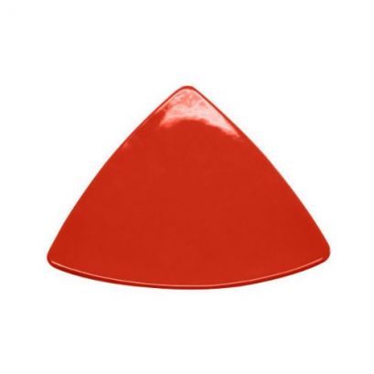 Triangular Flat Plate Red 8 1/2"