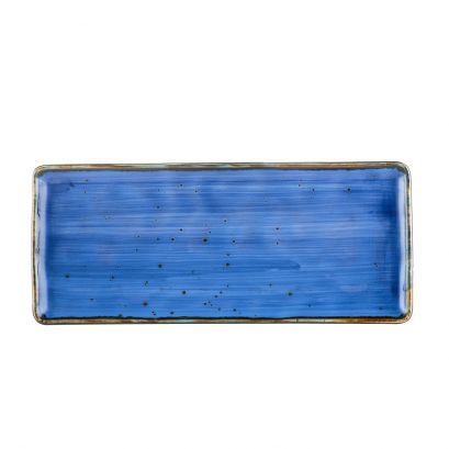 Rect. Platter Starry Night Blue 12"