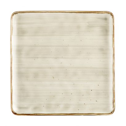 Square Plate Desert Beige 10"