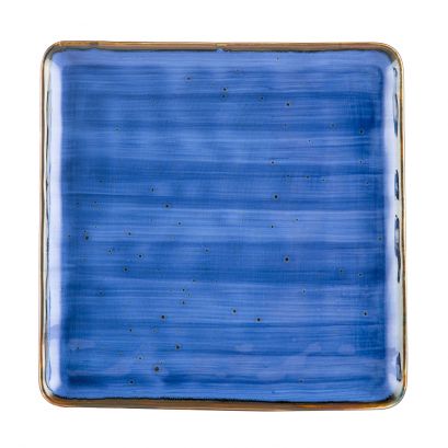 Square Plate Starry Night Blue 10"