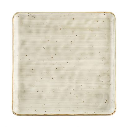 Square Plate Desert Beige 12"