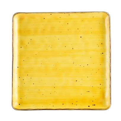 Square Plate Sunflower 12"