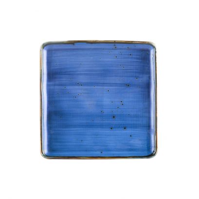 Square Plate Starry Night Blue 8 1/4"