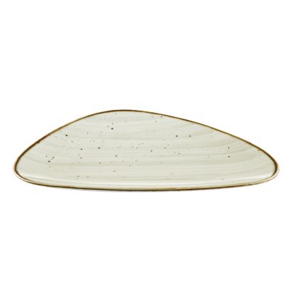 Triangular Plate Desert Beige 13 1/8"