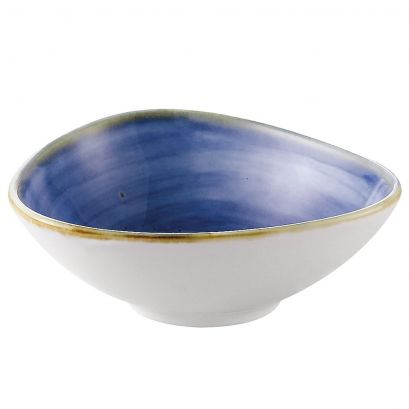Triangular Bowl Starry Night Blue 6oz 4 3/4"