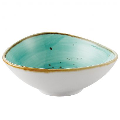 Triangular Bowl Turquoise 6oz 4 3/4"