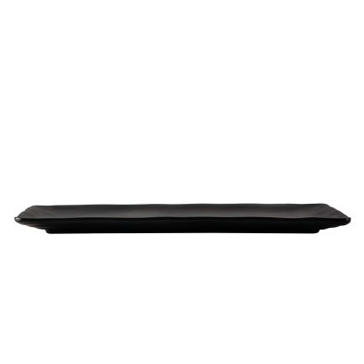 Cloud Platter Rect. Matte Black 16"