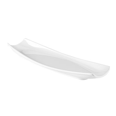 Cooper Platter Boat Shape White 13-5/8"x4-3/8"