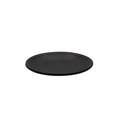 Centennial Plate Round Coupe Matte Black 6"