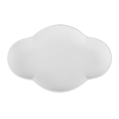 Cotton Plate Matte White 14"x9-1/4"