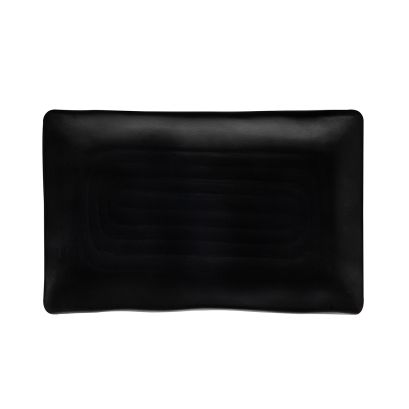Duke Platter Rect. Matte Black 14"