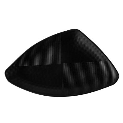 Duke Plate Triangular Matte Black 15-3/8"