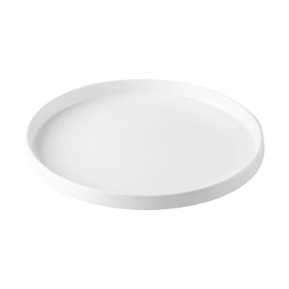 Hudson Plate Round Straight Side Matte White 9-7/8"