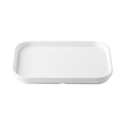 Hudson Platter Rect. Straight Side Matte White 10"x7-1/8"