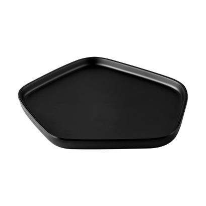 Pentanova Plate Pentagon Straight Side Matte Black 10-3/8"