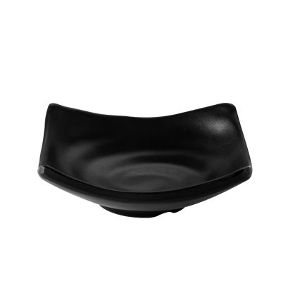 Small Dish Square Matte Black 2oz 3-7/8"