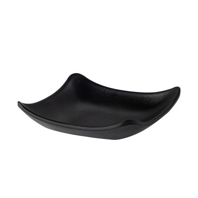 Small Dish Square Matte Black 2.5oz 4-1/8"