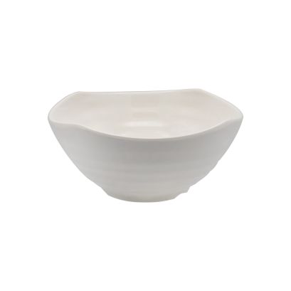 Seashell Bowl Square White 40oz 7-1/2"