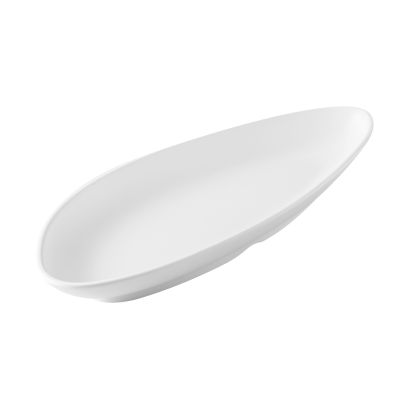 Shelton Platter Triangular Coupe Matte White 11-1/8"