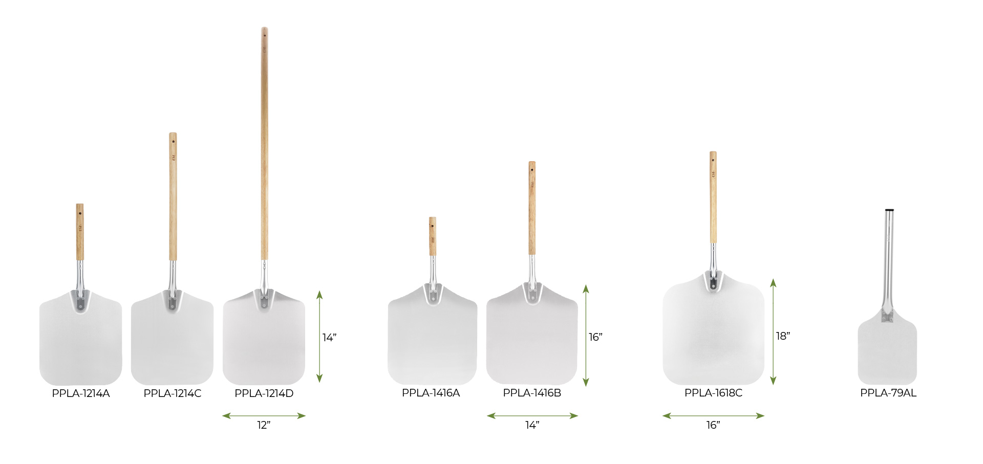 C.A.C. Aluminum Pizza Peel